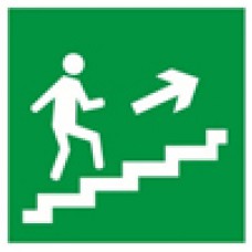 знак "Направление к эвакуационному выходу по лестнице вверх"